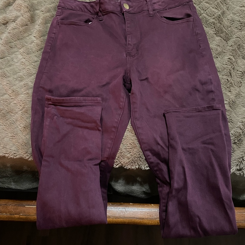 American Eagle Purple Hi Rise Jeggings